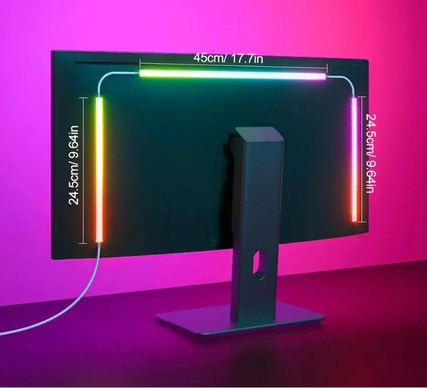 Bande LED RGBIC pour Écran PC – Ambilight