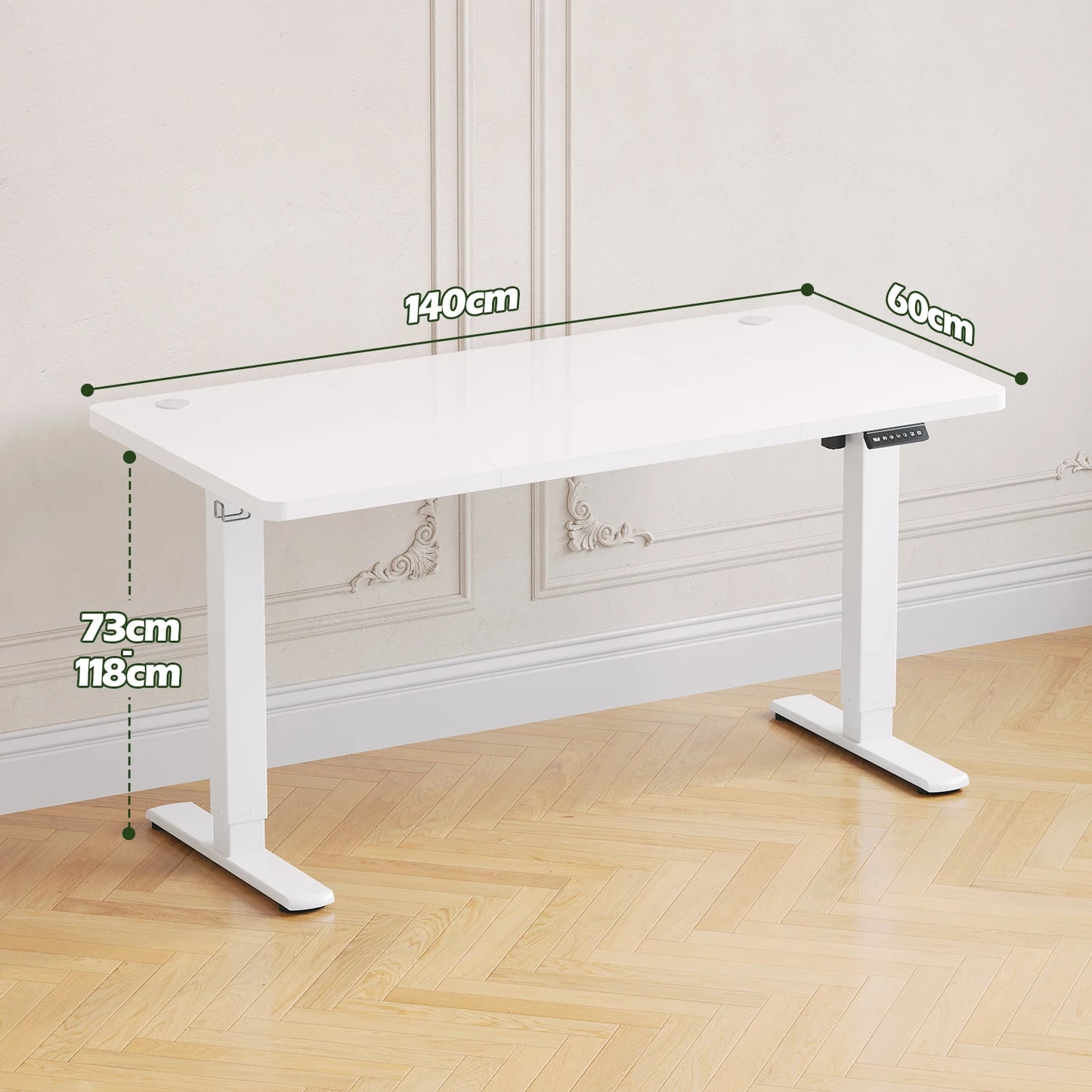 Bureau Réglable en Hauteur 140x60