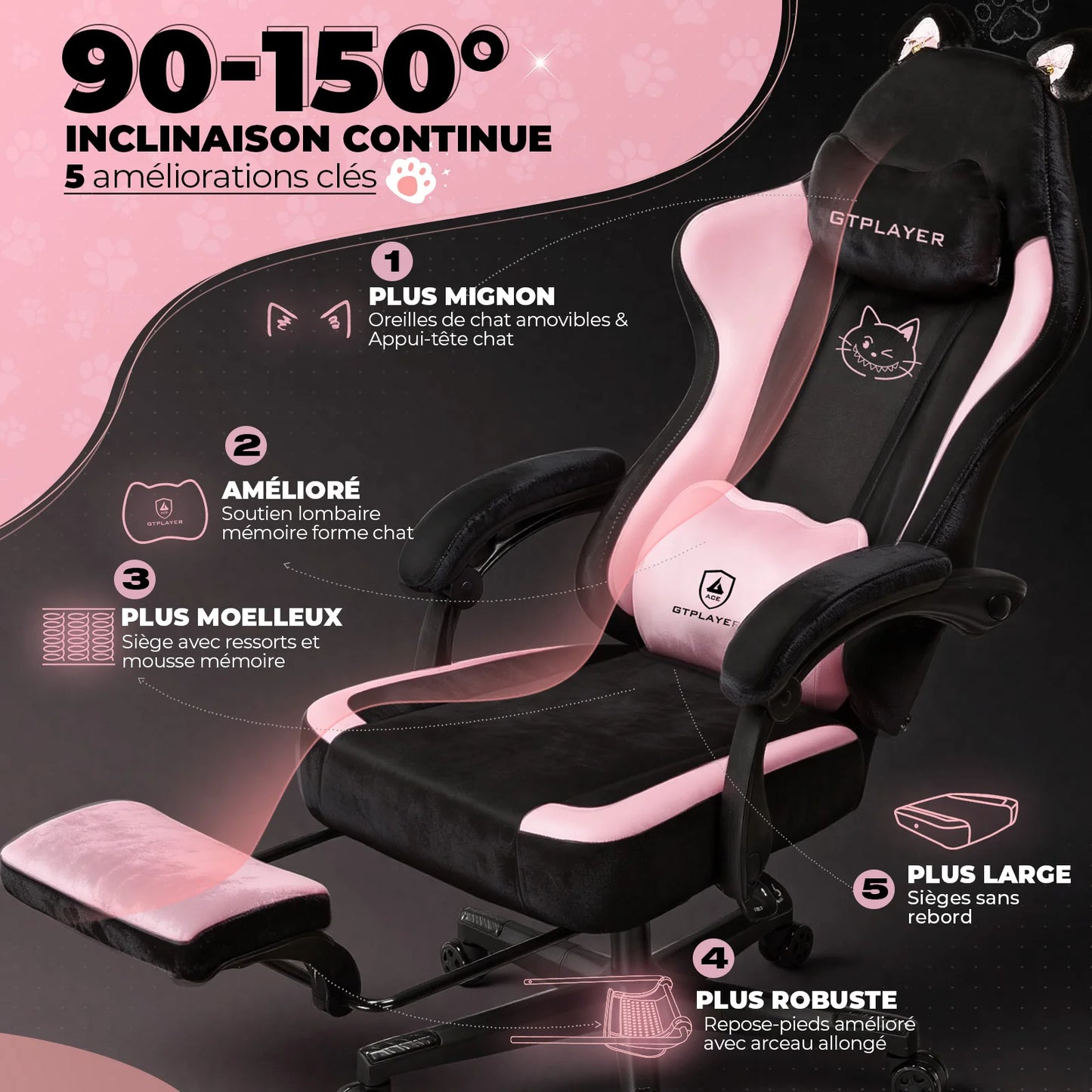 Chaise Gaming GTPLAYER