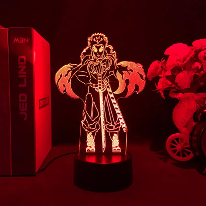 Lampe 3D Demon Slayer LED Tanjiro & Nezuko