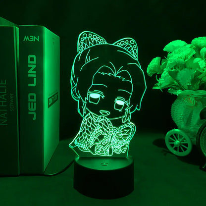Lampe 3D Demon Slayer LED Tanjiro & Nezuko
