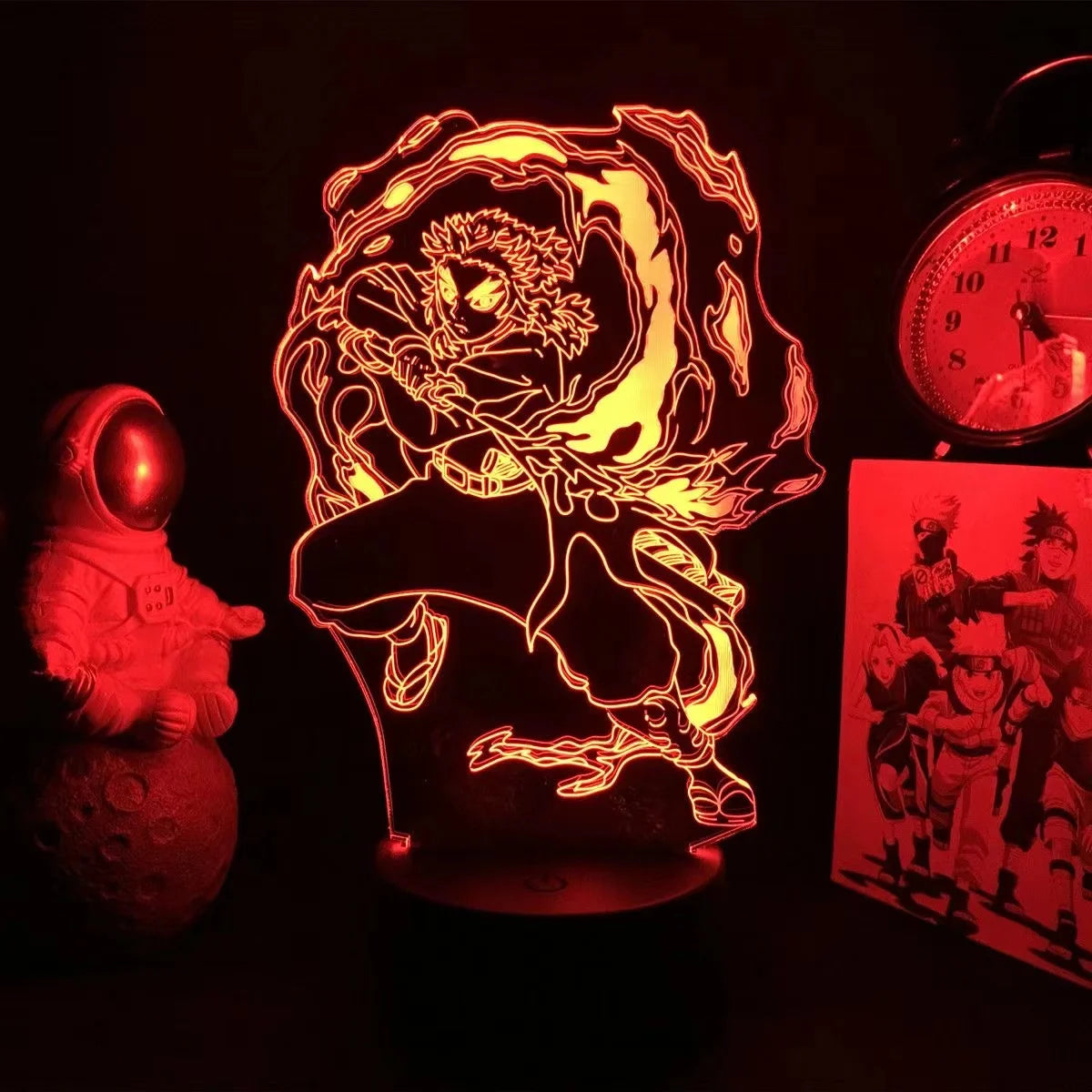 Lampe 3D Demon Slayer LED Tanjiro & Nezuko