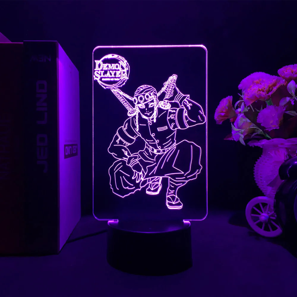 Lampe 3D Demon Slayer LED Tanjiro & Nezuko