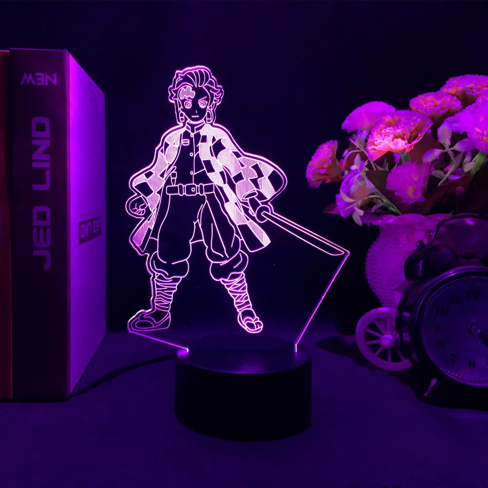 Lampe 3D Demon Slayer LED Tanjiro & Nezuko