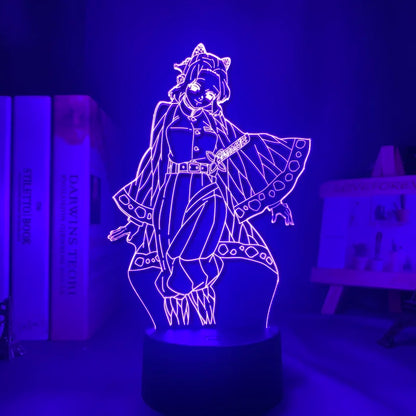 Lampe 3D Demon Slayer LED Tanjiro & Nezuko