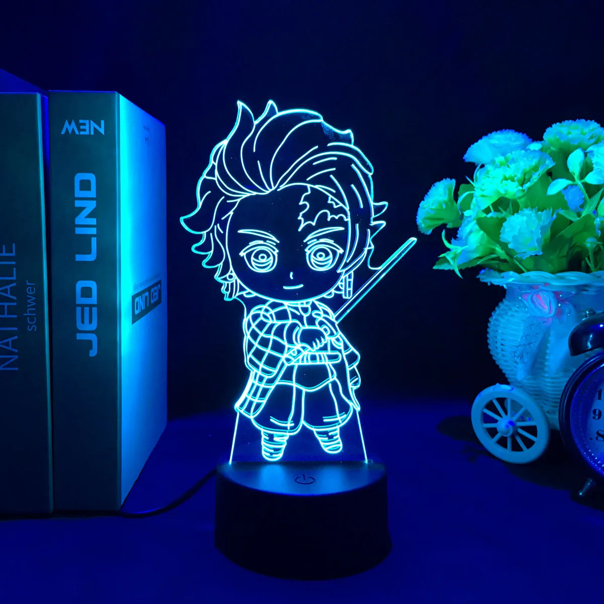 Lampe 3D Demon Slayer LED Tanjiro & Nezuko