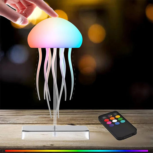 Lampe Méduse LED 9 Tentacules avec Télécommande