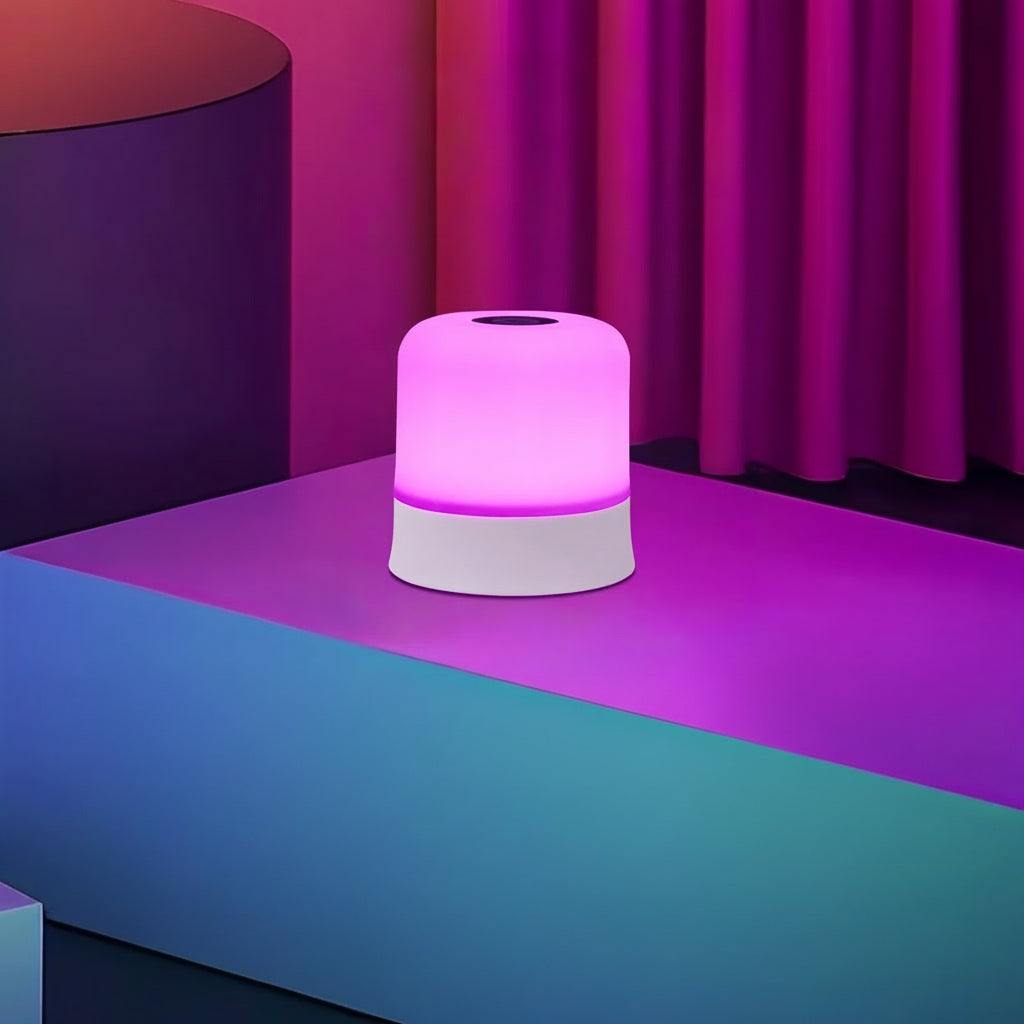 Lampe d’Ambiance Tactile RGB – Veilleuse Rechargeable avec Télécommande