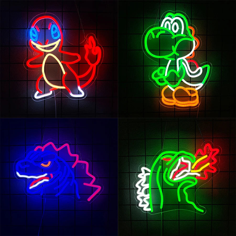 Neon LED Dinosaure Anime