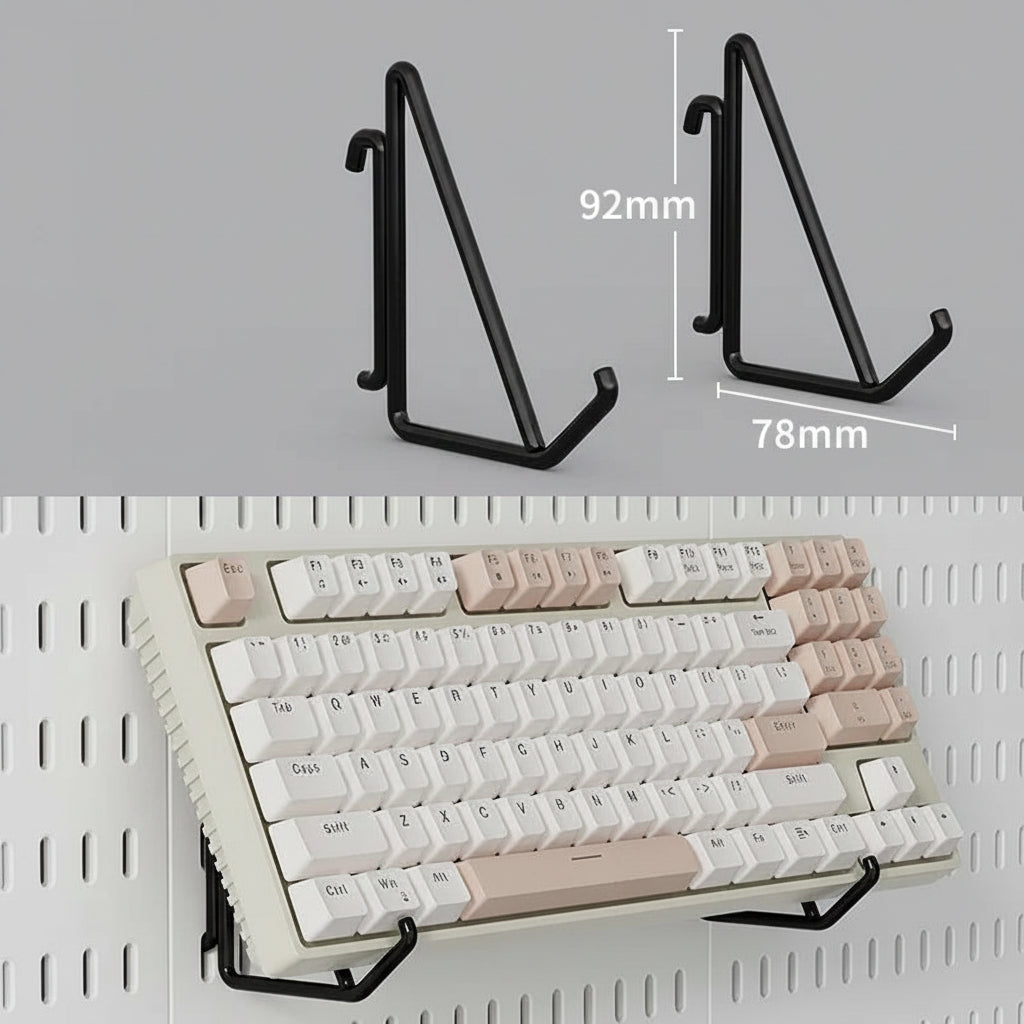 Panneau Pegboard Sans Perçage – Organisateur Mural avec Étagères pour Chambre Gamer