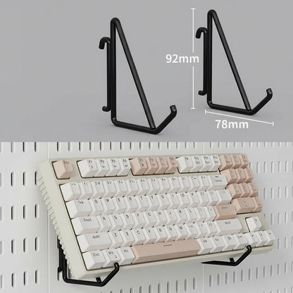 Panneau Pegboard Sans Perçage – Organisateur Mural avec Étagères pour Chambre Gamer