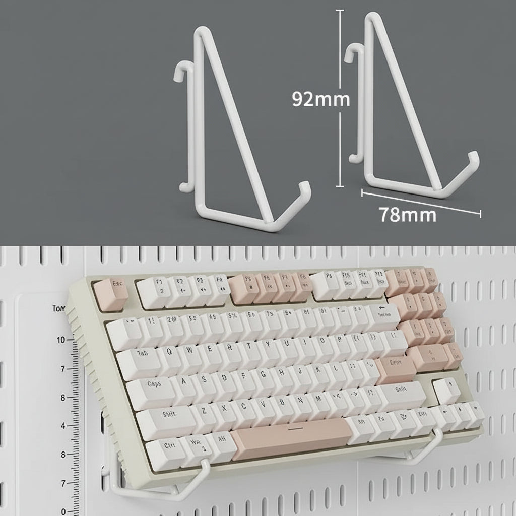 Panneau Pegboard Sans Perçage – Organisateur Mural avec Étagères pour Chambre Gamer