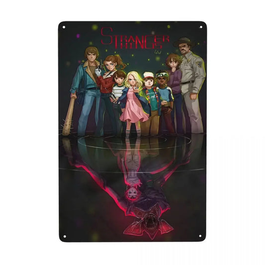 Plaque Métal Stranger Things Vintage