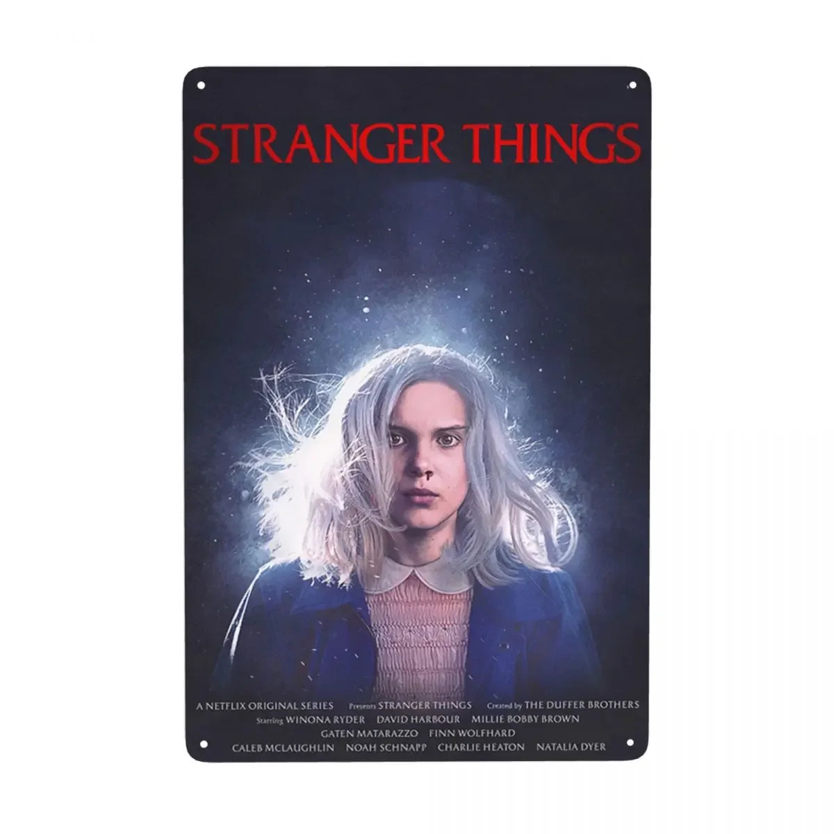 Plaque Métal Stranger Things Vintage