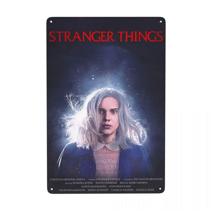 Plaque Métal Stranger Things Vintage