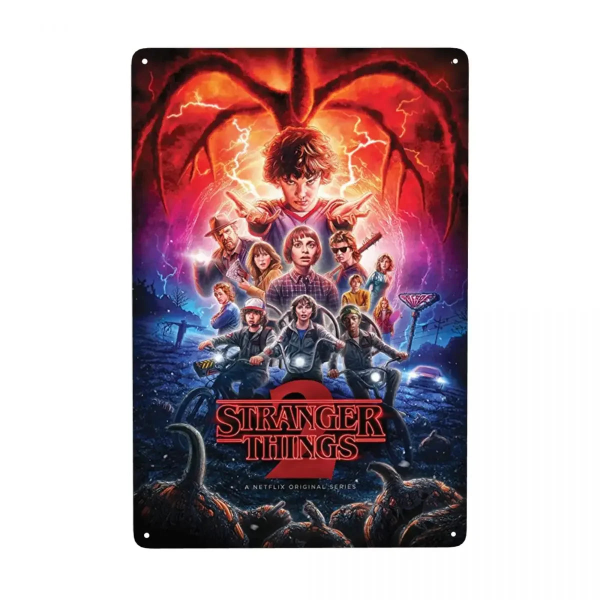 Plaque Métal Stranger Things Vintage