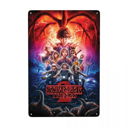 Plaque Métal Stranger Things Vintage