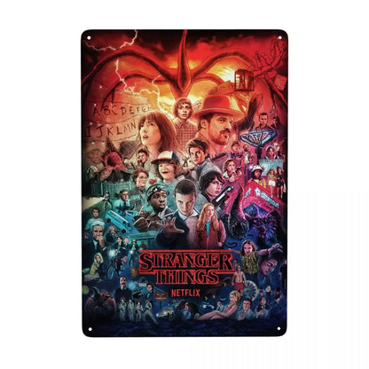 Plaque Métal Stranger Things Vintage