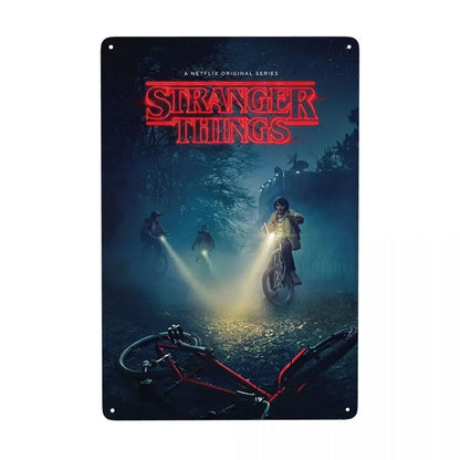 Plaque Métal Stranger Things Vintage