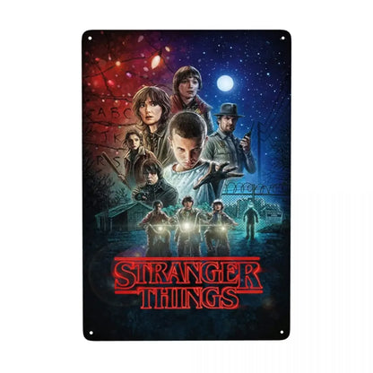 Plaque Métal Stranger Things Vintage
