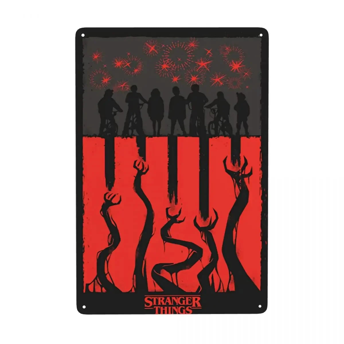 Plaque Métal Stranger Things Vintage