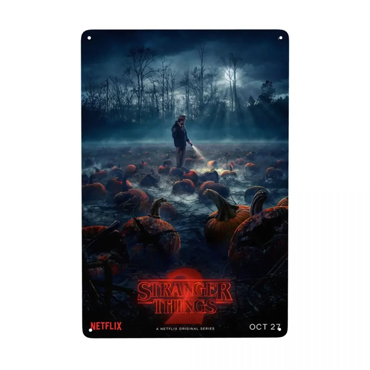 Plaque Métal Stranger Things Vintage