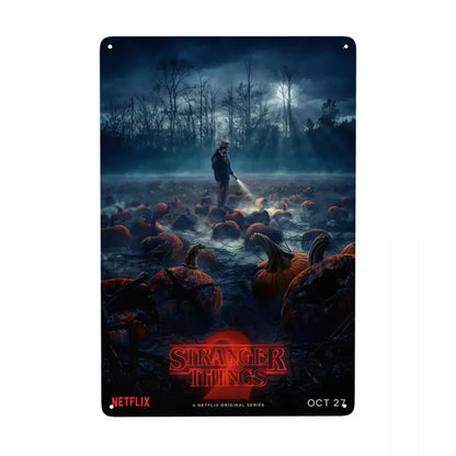 Plaque Métal Stranger Things Vintage