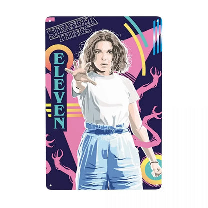 Plaque Métal Stranger Things Vintage