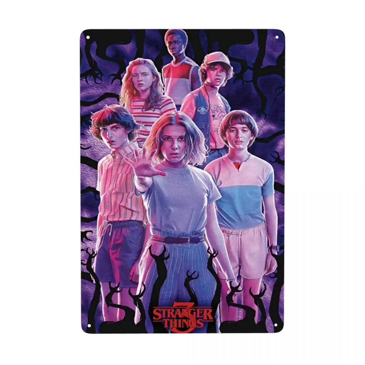 Plaque Métal Stranger Things Vintage
