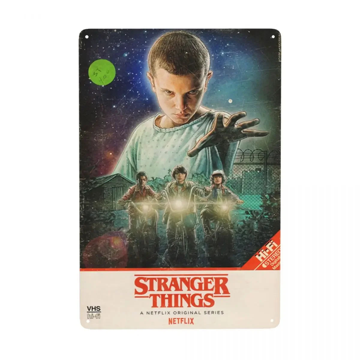 Plaque Métal Stranger Things Vintage