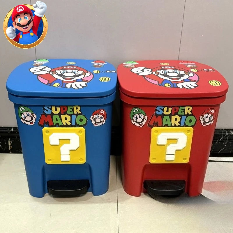 Poubelle Super Mario avec Couvercle