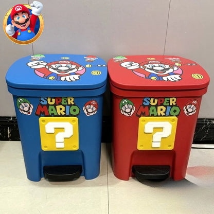 Poubelle Super Mario avec Couvercle