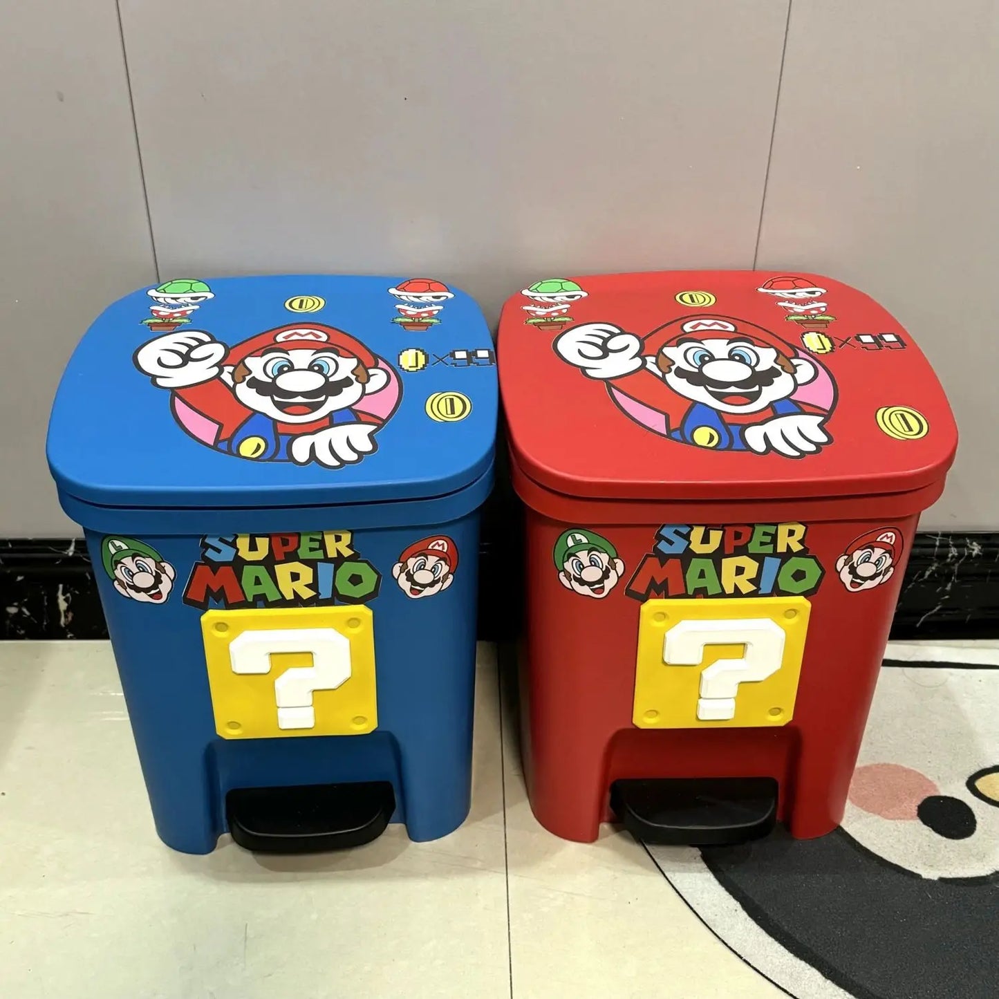 Poubelle Super Mario avec Couvercle