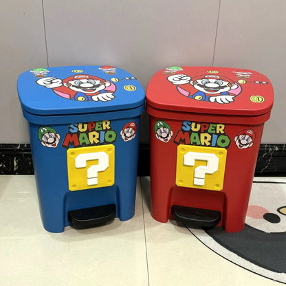 Poubelle Super Mario avec Couvercle
