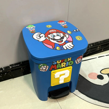 Poubelle Super Mario avec Couvercle