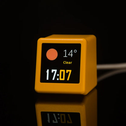 Station Météo Connectée WiFi – Horloge Bureau & Cadre Photo Animé