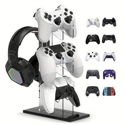 Support Gaming 3 Étages pour Manettes et Casque – PS5 / PS4