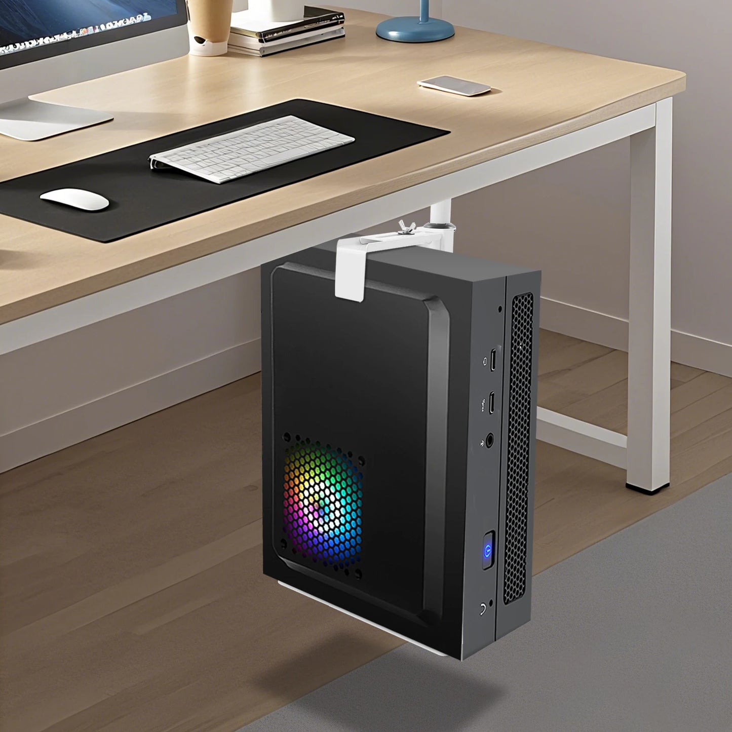 Support Ordinateur Ajustable Sous Bureau