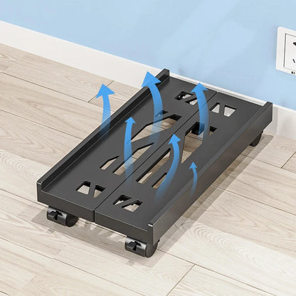 Support PC Tour Mobile Ajustable avec Roulettes