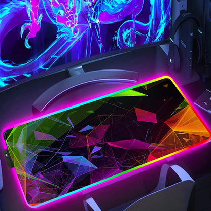 Tapis de souris RGB hexagonal