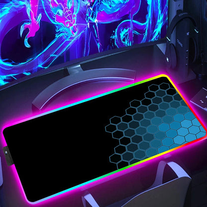Tapis de souris RGB hexagonal