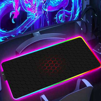 Tapis de souris RGB hexagonal
