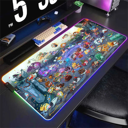 Tapis de souris RGB Gamer League of Legends