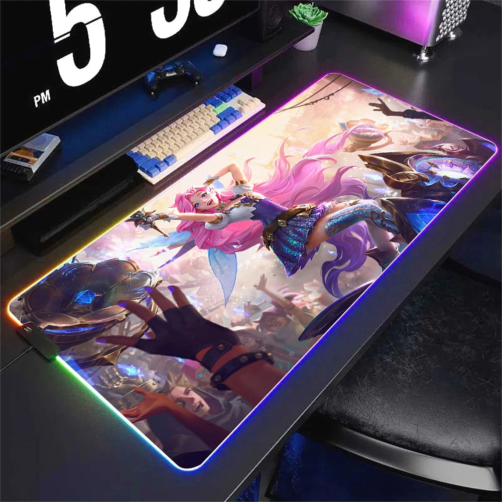Tapis de souris RGB Gamer League of Legends