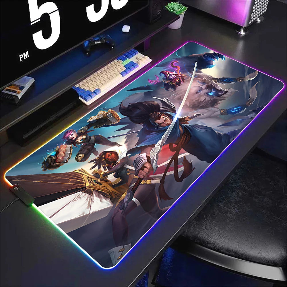 Tapis de souris RGB Gamer League of Legends