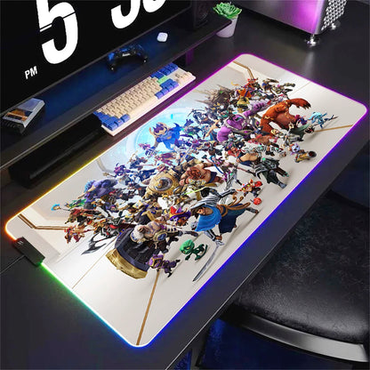 Tapis de souris RGB Gamer League of Legends