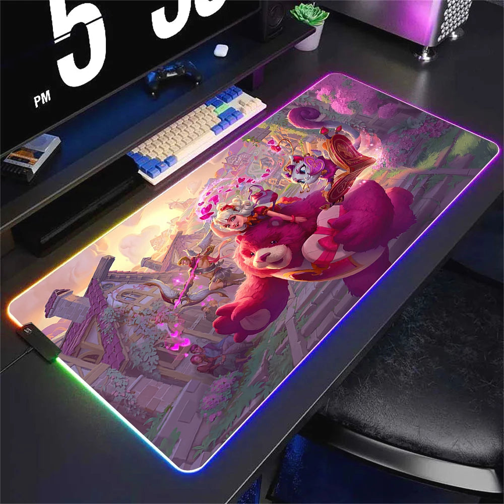 Tapis de souris RGB Gamer League of Legends