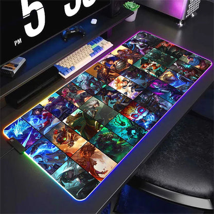 Tapis de souris RGB Gamer League of Legends